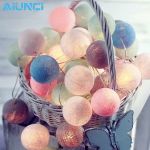 Гирсветильник да с хлопковыми шариками, 3 м, 20 светодиодов