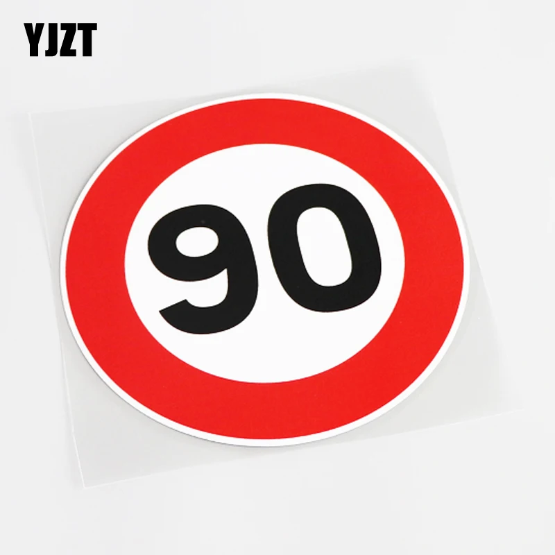 YJZT 13 8 см * Модный мотоциклетный автомобильный Стайлинг ограничение скорости 90KPH