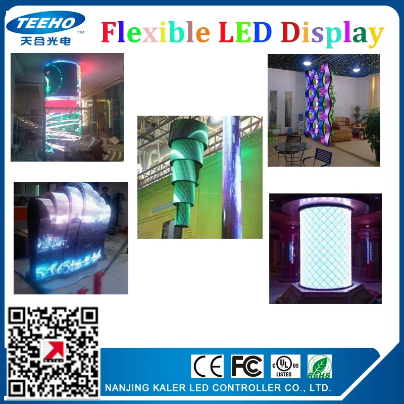 TEEHO SMD3535 P8 32x16 точечная панель pantalla гибкий светодиодный модуль мягкая дисплея для