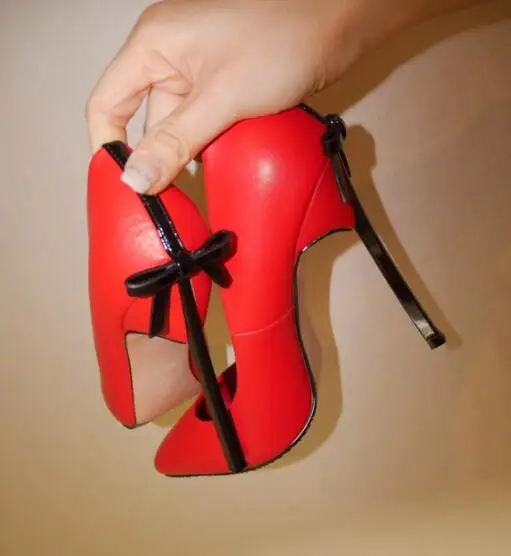 Туфли-лодочки женские на тонком ремешке пикантные вечерние туфли из натуральной