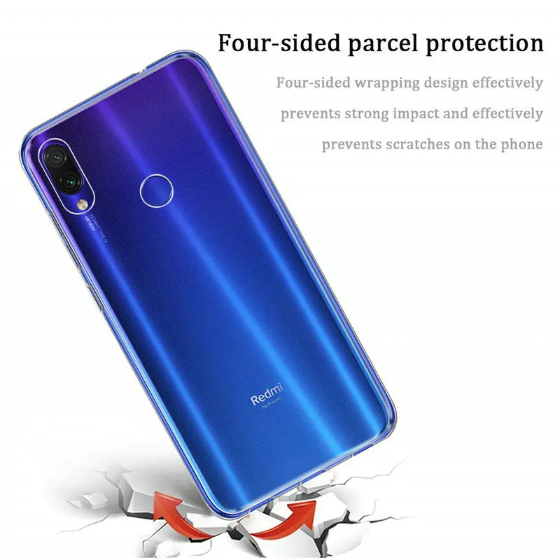Прозрачный чехол для Xiaomi Redmi 7 Note Pro 16 ГБ 32 64 128 мягкая задняя крышка телефона&gt |