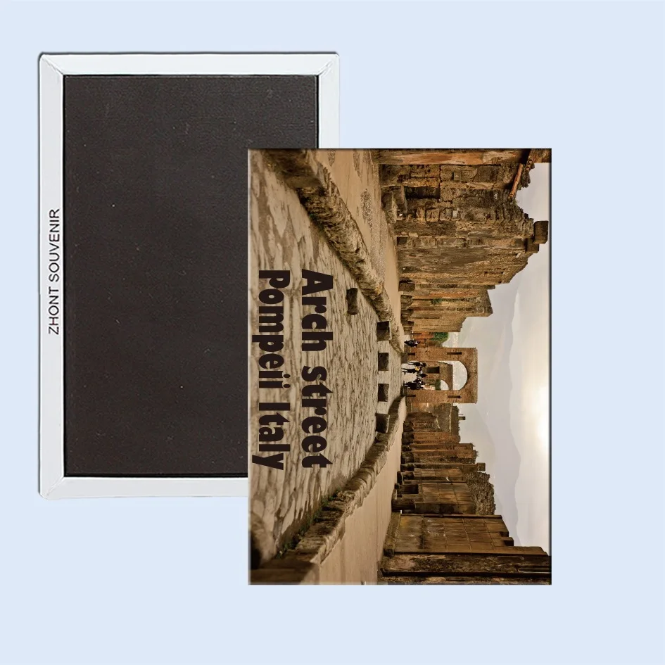 

Arch street in Pompeii Italy 24230 Fridge Magnetic Souvenirs