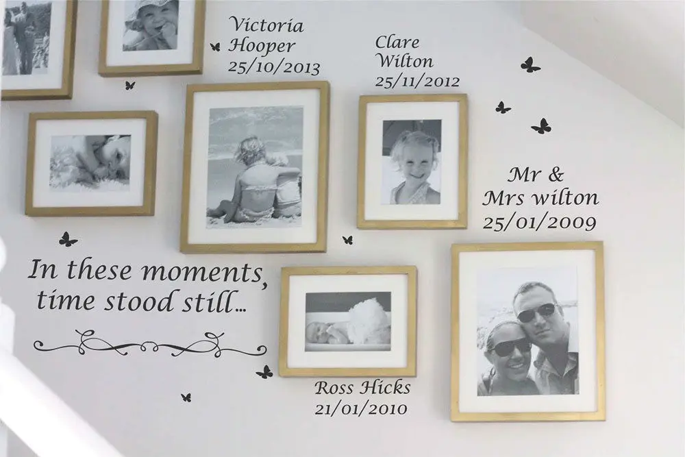 Декор Стикеры индивидуальное в эти моменты время остановилось стены Котировки