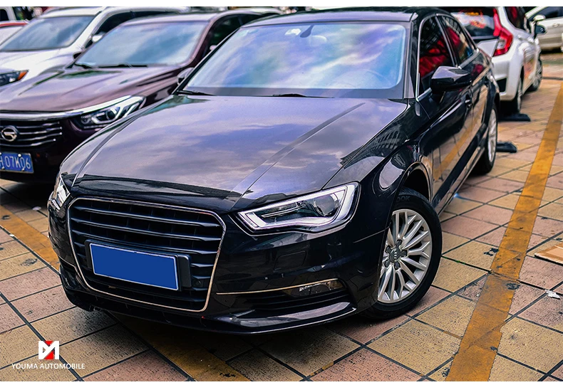 Doxa автомобильный Стайлинг для AUDI A3 фары- для A3 фары светодиодные DRL передние Биксеноновые линзы двойной луч HID комплект