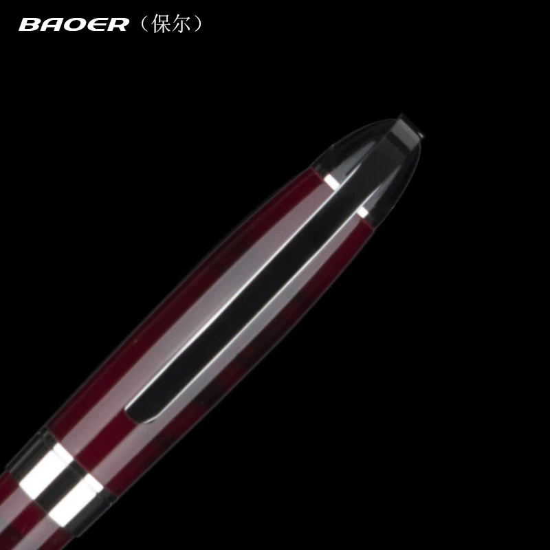 BAOER 517 лавово красная бизнес металлическая шариковая ручка 0 5 мм перо Шариковая