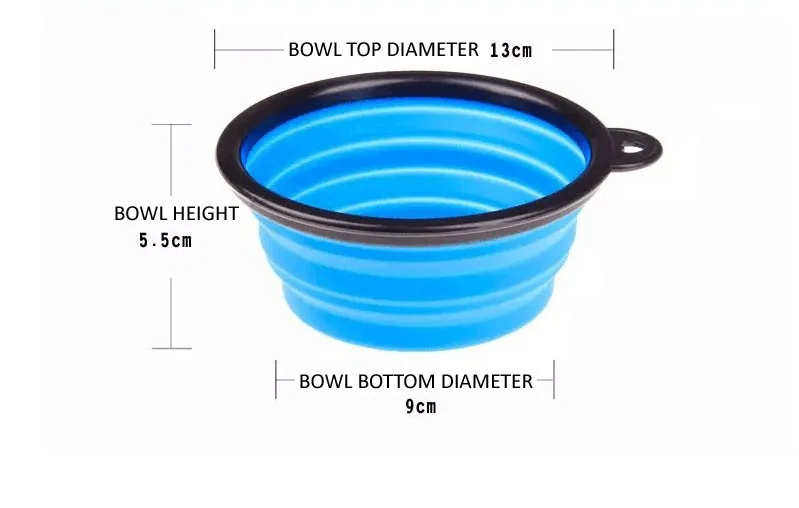 G85 новая складная силиконовая миска для собак карамельного цвета путешествий на