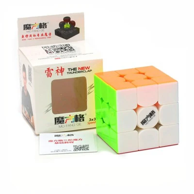 Qiyi Thunderclap 4 Тип Mofangge 5 7 см 3 Слои грома V2 Stickerless валк белый магический куб воин W