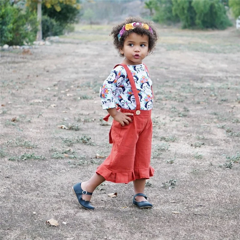 Летняя одежда для малышей комплекты одежды из 2 предметов маленьких девочек