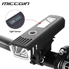 Велосипедный фонарь MICCGIN, светодиодный индикатор аккумулятора датчик для мотоцикла, водонепроницаемый фонарь, USB-разъем