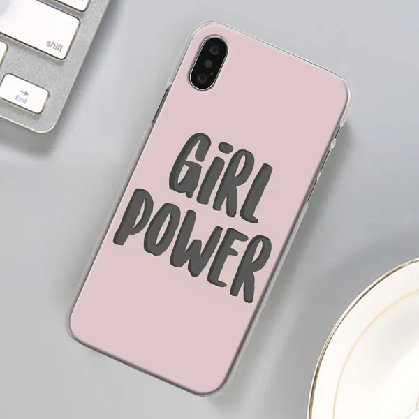 Эстетика Минимальный «Girl power» и женских чехол для телефона для Apple iPhone X XR 7 8 плюс 6 6s плюс XS MAX 11 Pro Max SE чехол для телефона Coque - Цвет: 04