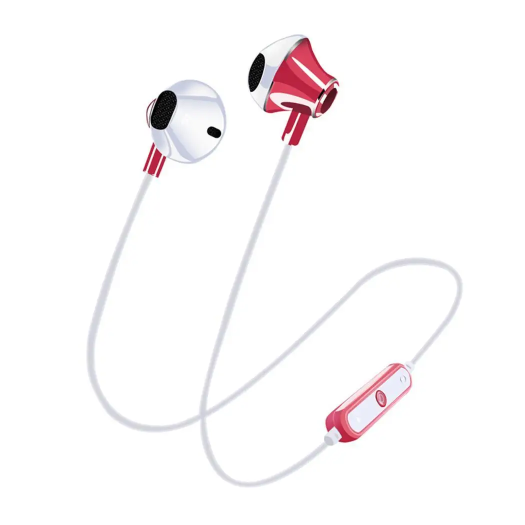 Удобная гарнитура беспроводные наушники Bluetooth спортивные беговые стерео с