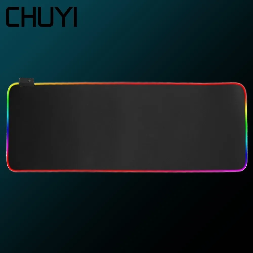 CHUYI Led RGB подсветка геймерский коврик для мыши поверхность водонепроницаемый Usb Коврик для мыши кабель игровой коврик мышь для Overwatch Pubg для Dota2