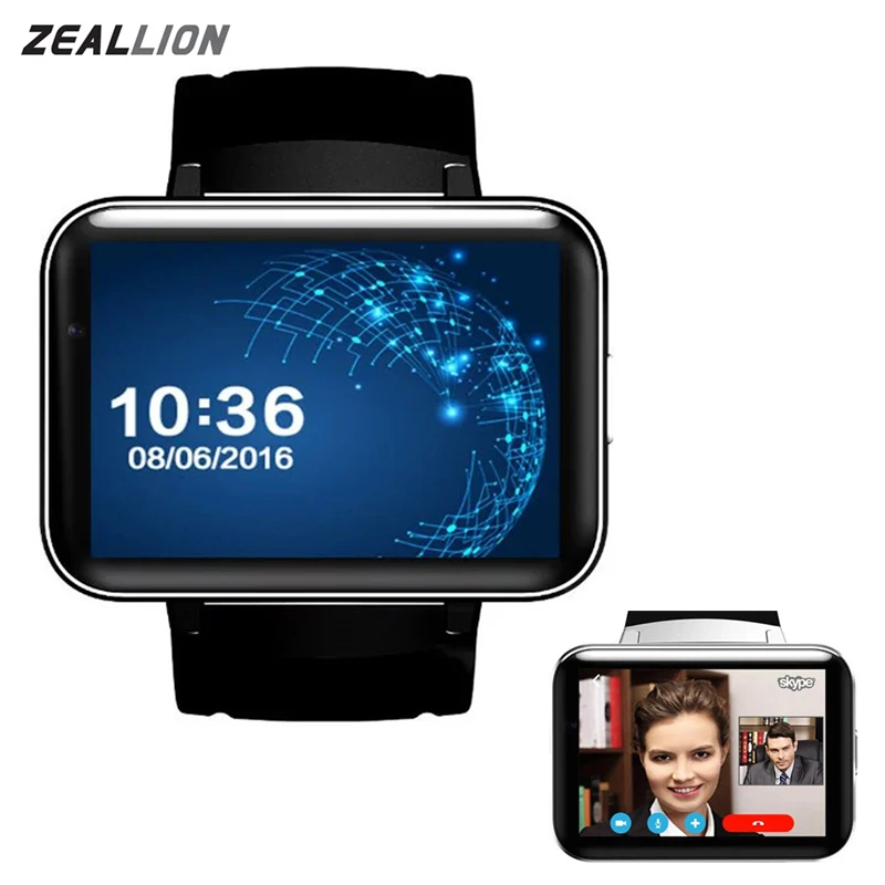 ZEALLION Smart Watch DM98 Android 4.4 GPS Wifi Support SIM 2.2&quot Display Bluetooth 4.0 Fashion Health Fitness SmartWatch | Электроника