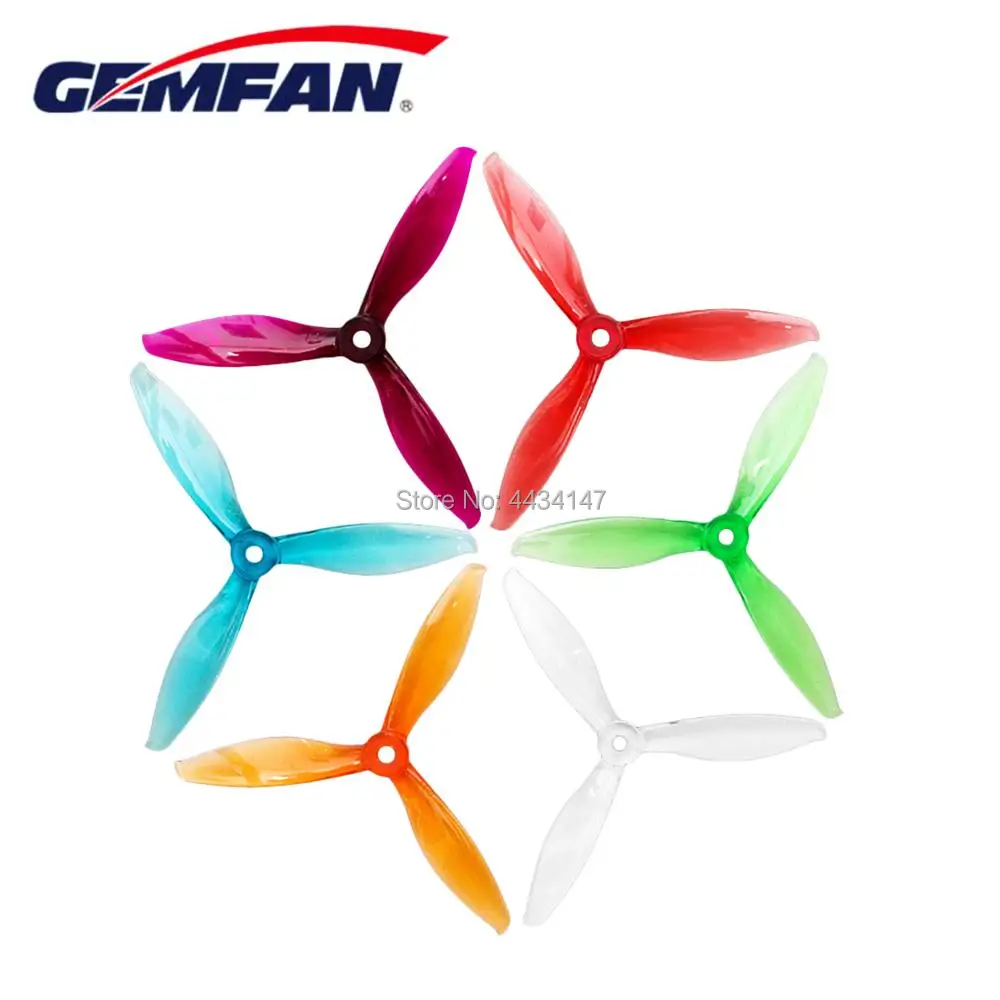 20 шт./10 paris Gemfan 5149 propeller Flash 5 дюймов tri blade 3 cw ccw совместимый F40PRO|Детали и аксессуары| |