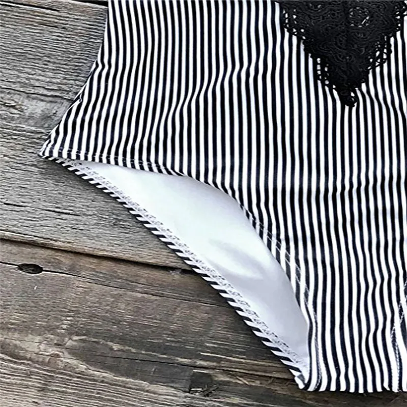 Женское бикини с высокой талией SAGACE полосатое летний купальник для девочек 2019 |