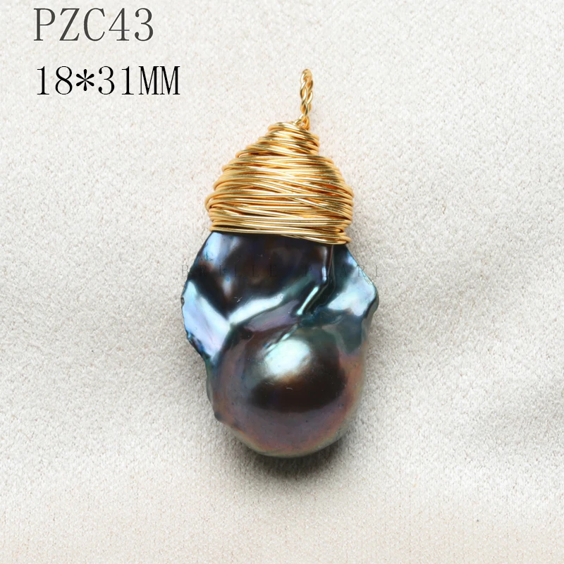 Подвеска из натурального жемчуга ручной работы кулон в виде Будды с зеленым