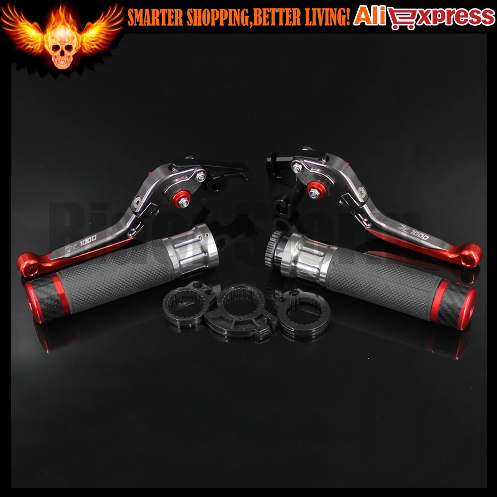 7 цветов для Kawasaki Z1000 2003 2004 2005 2006 красный + титановый CNC рычаги сцепления тормоза и