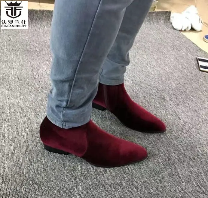 

2019 FR.LANCELOT winter ankle cow leather boots high quality martin boots british style men short boots fashion brand boots new
