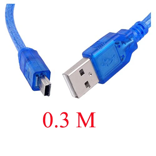 0.3M USB кабель для arduino Nano 3,0 USB для мини-usb 0,3 м/1 м - Color: 0.3M