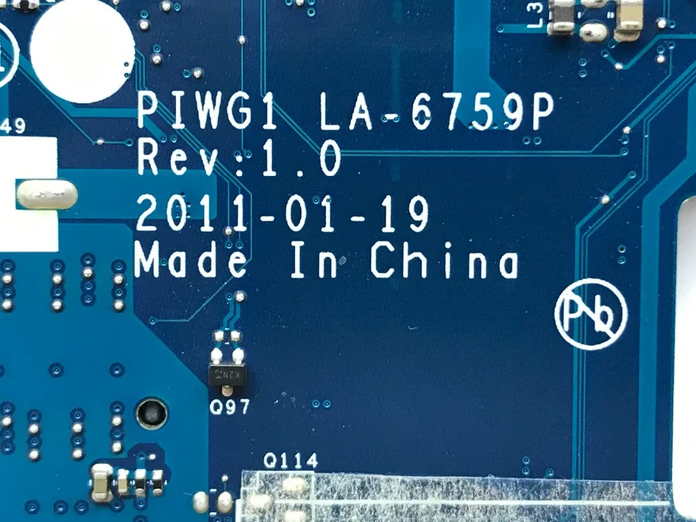 Стильная материнская плата для ноутбука Lenovo G470 PIWG1 LA 6759P SlJ4P HM65 DDR3 100% полностью