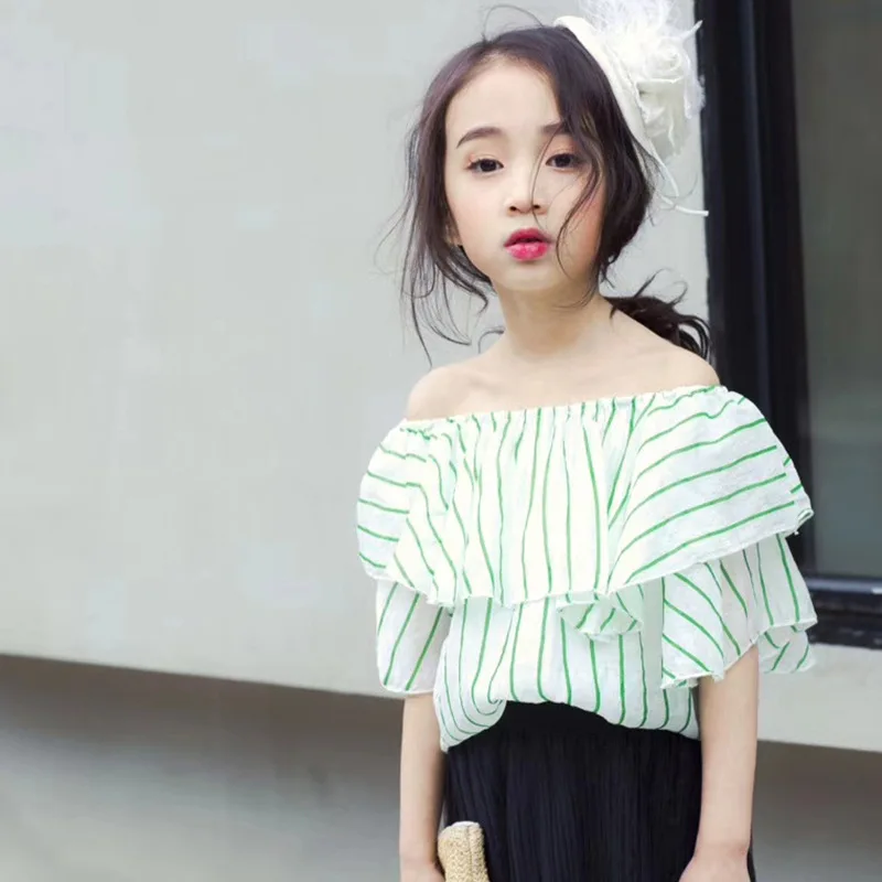 Новинка 2018 года летняя детская одежда рубашка для девочек женская футболка в