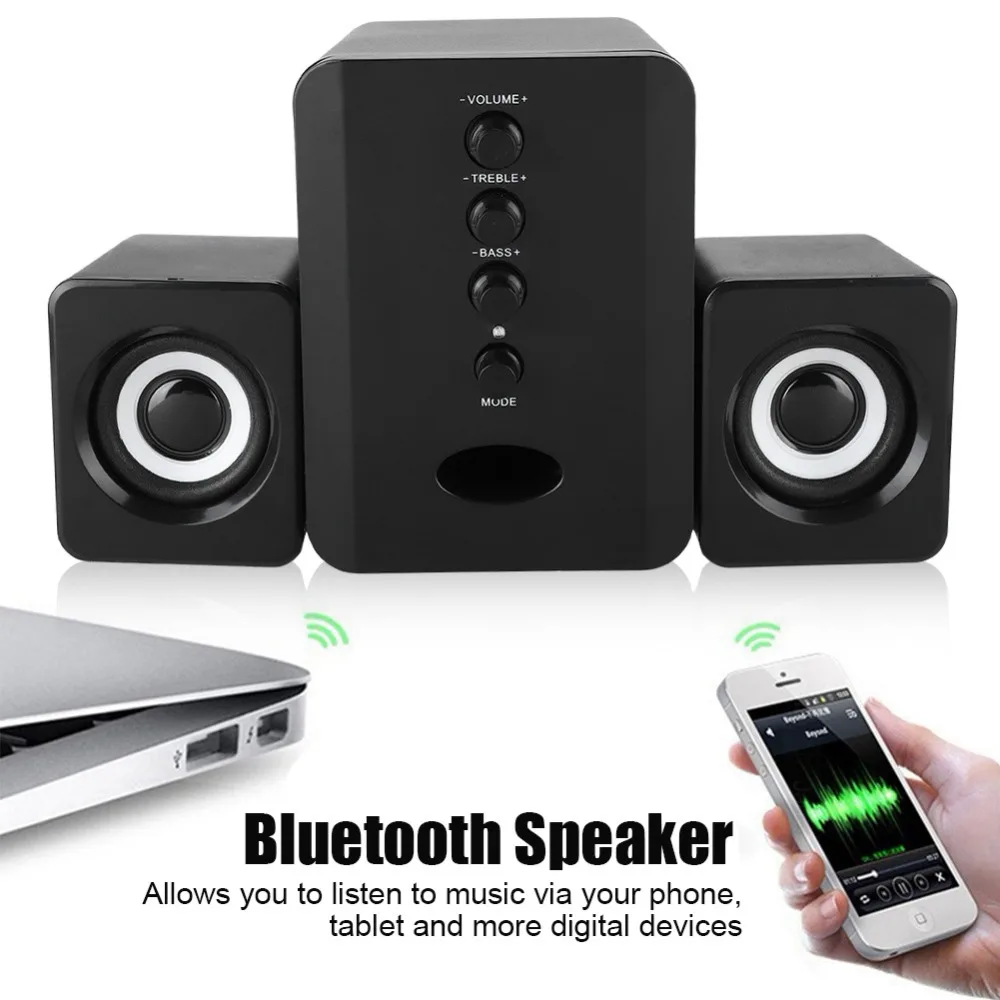 SADA D202 Bluetooth динамик Портативный мини 3 Вт комбинированный Бас Сабвуфер Колонка компьютерный динамик 2 в 1 USB проводной динамик