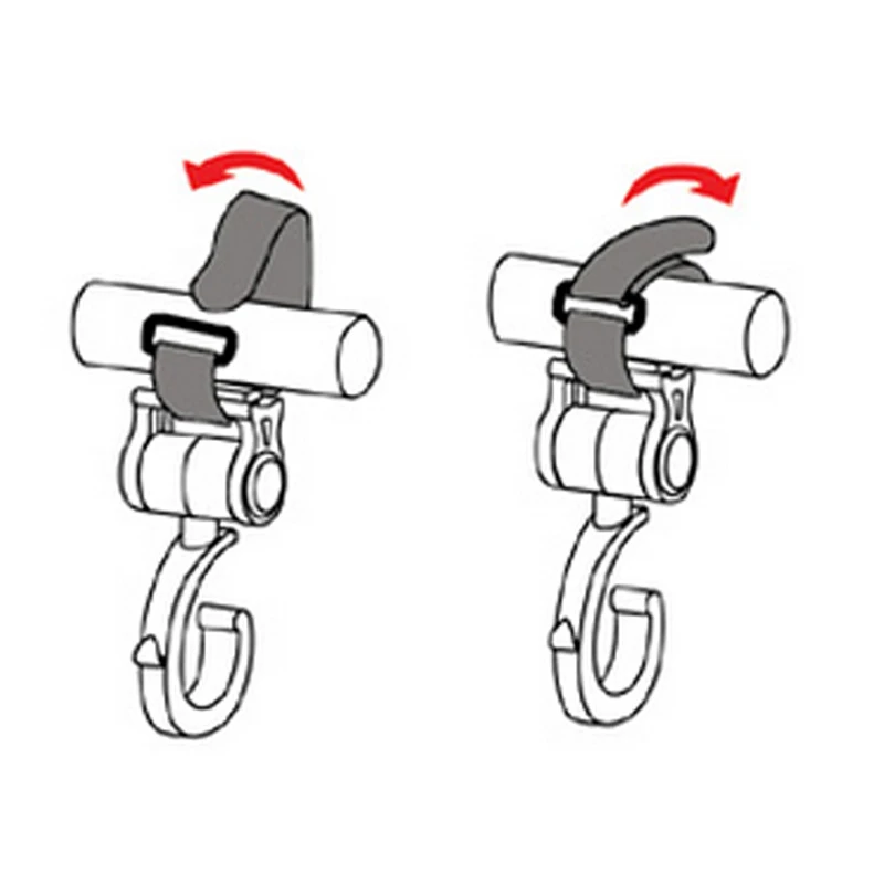 

2 шт./Поворот 360 градусов крюк для корзины аксессуары вешалка для детской одежды для мам и малышей с Крючки для прогулочных колясок