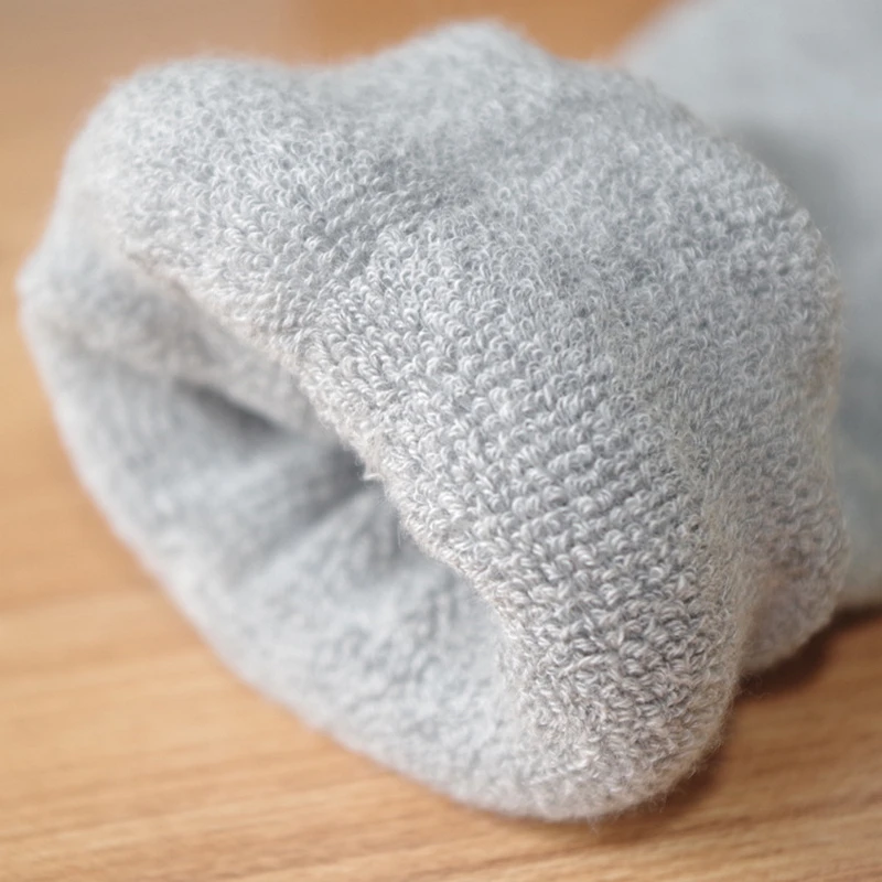 

2 pairs men's winter terry socks thick warm cotton socks for men business casual towel socks male thermal socks