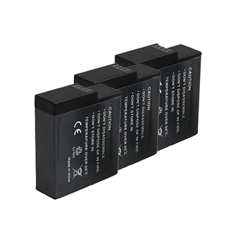 3 шт. литиевая батарея Go Pro для GoPRO Hero 7 8 версии + зарядное устройство с 3 слотами для GoPro 7 Hero 6 Hero 5 2018 аксессуары для камеры