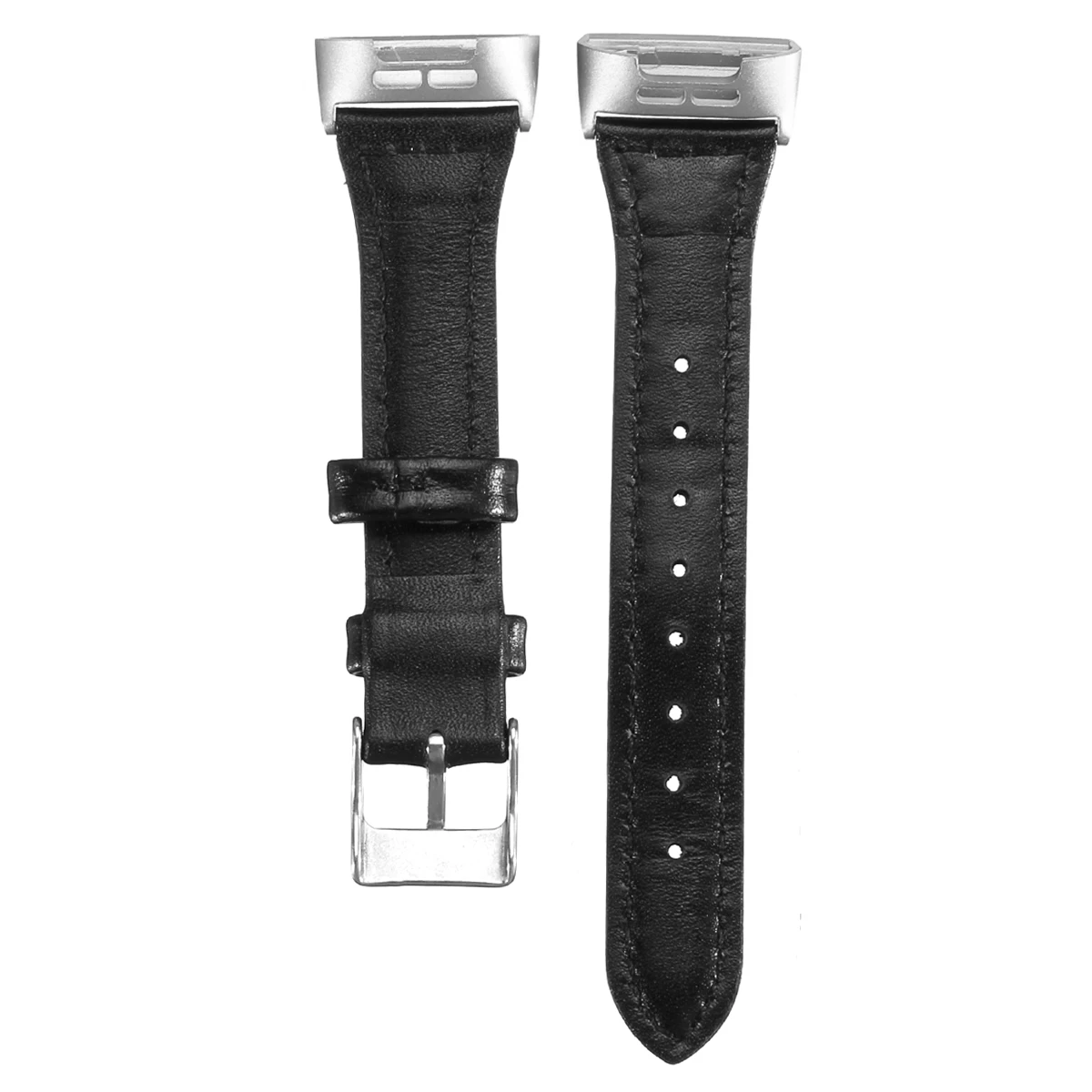 Black Geniue кожаные Смарт-часы ремешок 9 цветов для Fitbit Charge 3 наручные B и фитнес-ремешок для трекера смарт-браслет аксессуары - Цвет: Black