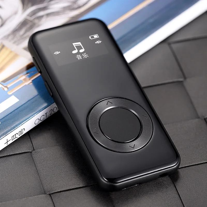 BENJIE MP3-плеер 7,1 мм тонкий музыкальный плеер мини стерео 3D звук FM Запись электронная книга полностью Металлическая 8 ГБ Спорт MP3 с наушниками
