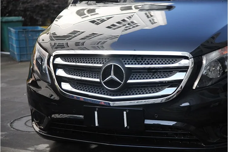 KOUVI передняя решетка облицовки радиатора из нержавеющей стали для Mercedes-Benz Vito W447