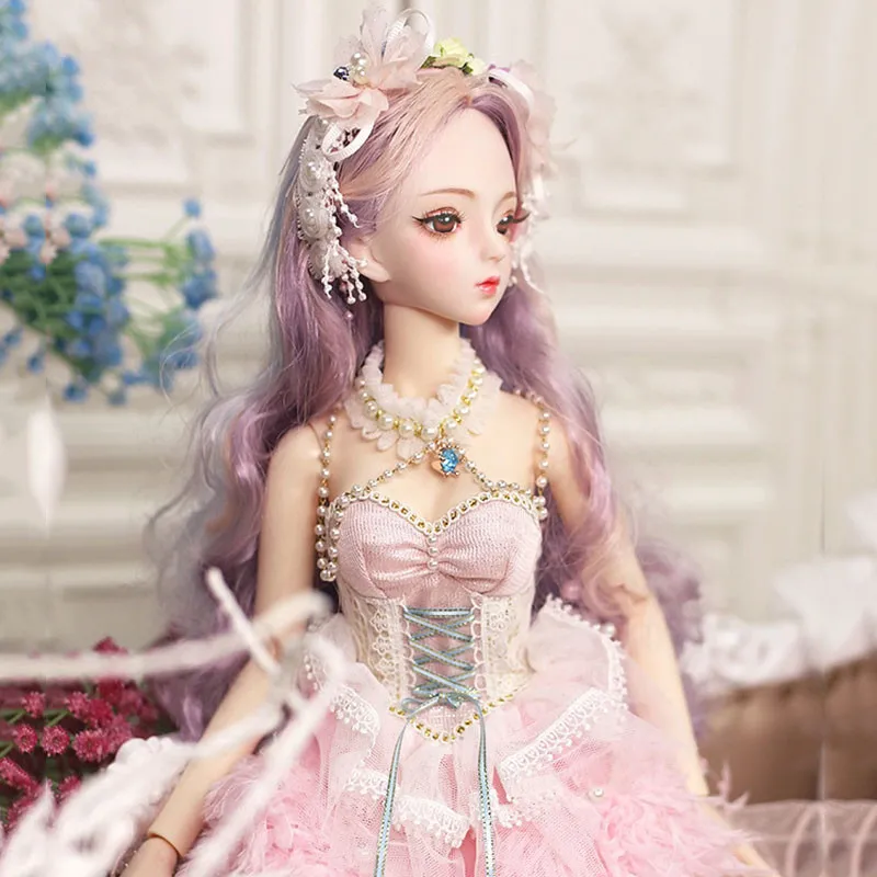 BJD куклы 60 см/22 дюйма Реалистичные модные куклы для девочек 26 суставов ручной работы 1/3 с одеждой парики обувь Макияж Красота игрушки для девочек