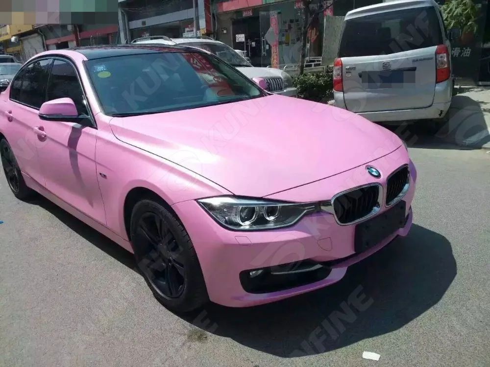 Автомобильный Стайлинг обертка матовая блестящая розовая Автомобильная