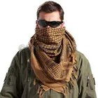 Тактический унисекс арабский шемаг хлопковый шарф охотничий армейский Военный Пейнтбольный головной платок сетка для лица банданы для пустыни