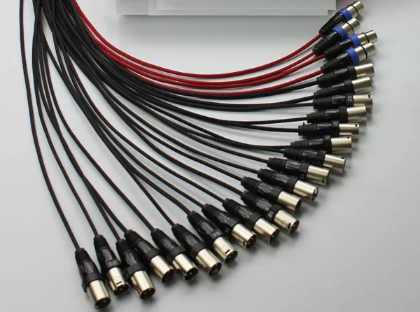 

NMBJCKO 50M 24 Channe Multicore cables with 3 Pin XLR male to female socket extended audio snake cable