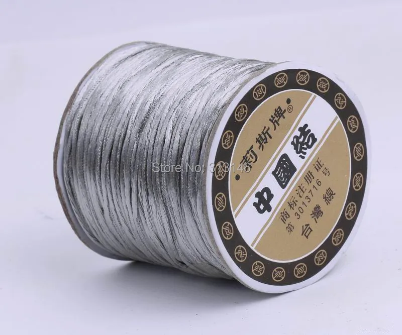 Оптовая продажа 80 м/Катушка 1 5 мм серый плетеный нейлоновый китайский узел шнур
