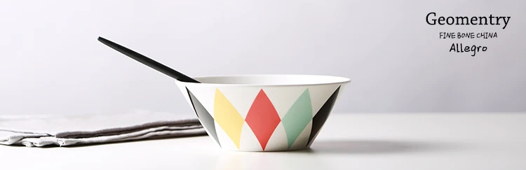 Высококачественные красочные керамические миски из костяного фарфора с