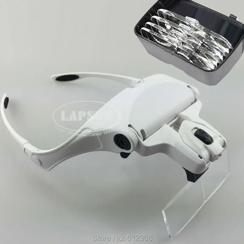 Hands Free Скоба для очков светодиодный светильник лампа козырек головы Лупа ювелира