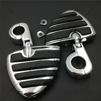 Aftermarket Rider 1 1/2" Wing Footpegs Male Mount P Clamps for KAWASAKI SUZUKI BOULEVARD Honda GL1800 1500 1100 1200 CHROMED