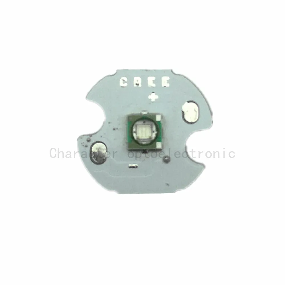 10 шт./лот Cree XPE XP E R3 1 3 Вт светодиодный эмиттер диодный синий 460 470 нм LED с радиатором