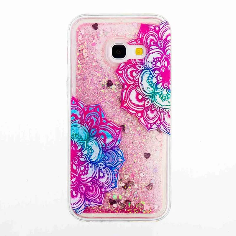Flaming Flowers Чехол Biencaso с зыбучим песком и блестящей звездой для samsung Galaxy A3 A5 S5 S6 S7 Edge прозрачный мягкий чехол из ТПУ B31 - Цвет: Flaming Flowers