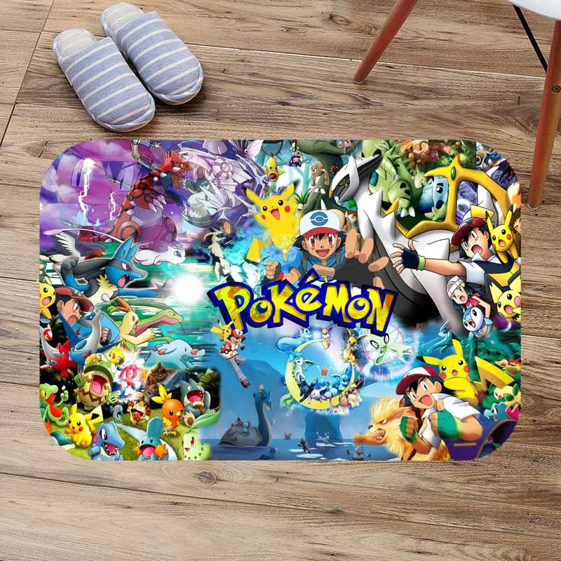 2 Pokemon Go кухонный коврик на заказ Противоскользящие коврики для гостиной балкон Набор ковриков для ванной комнаты коврик для ванной Коврики Спальня Tapete - Цвет: 2