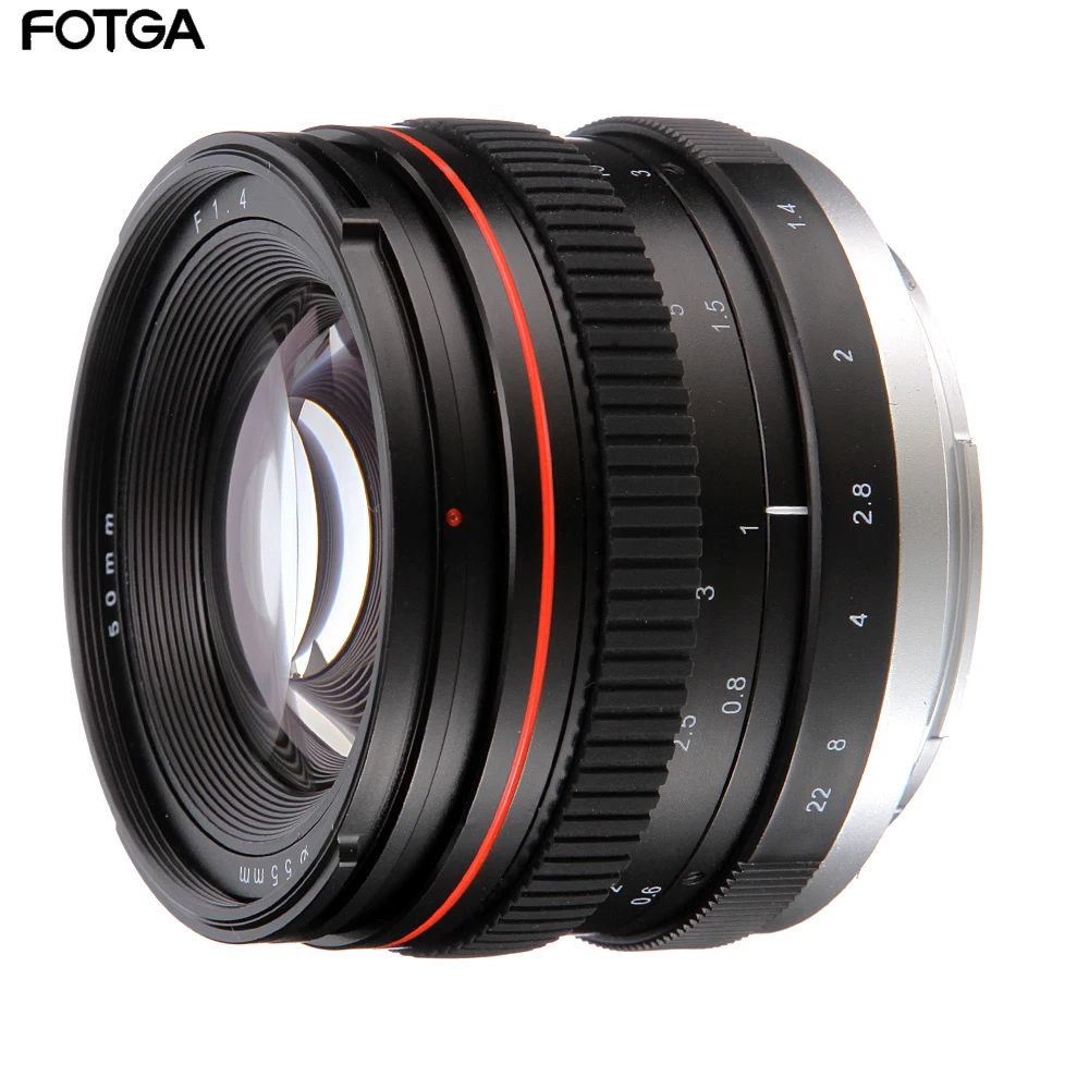 50 мм F1.4 стандартный объектив MF с большой апертурой для sony Nex E mount A6500 A7 A7R II A7S A6000 A5100