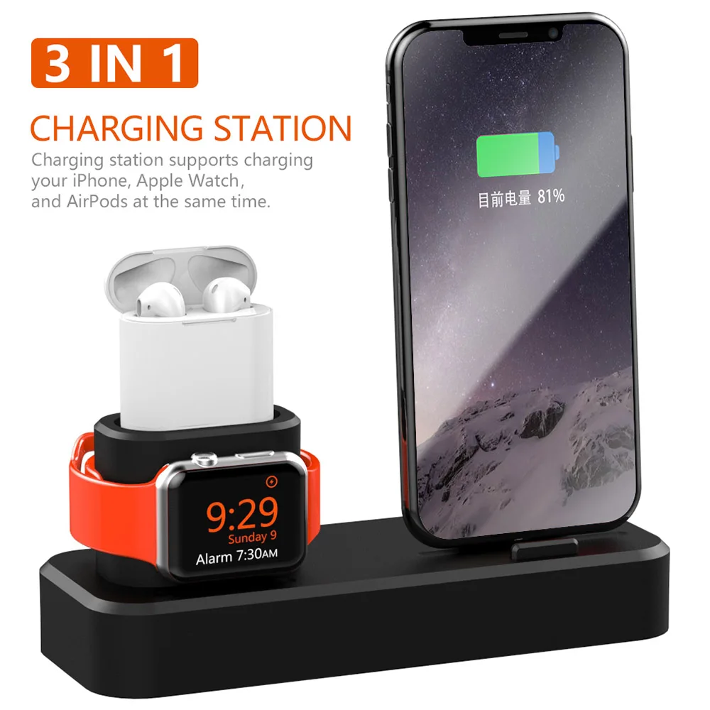 Зарядная док станция FDGAO держатель для Apple Watch iwatch 5 4 3 2 1 iPhone 11 XS Max XR X 8 7 6S 6 Airpods в