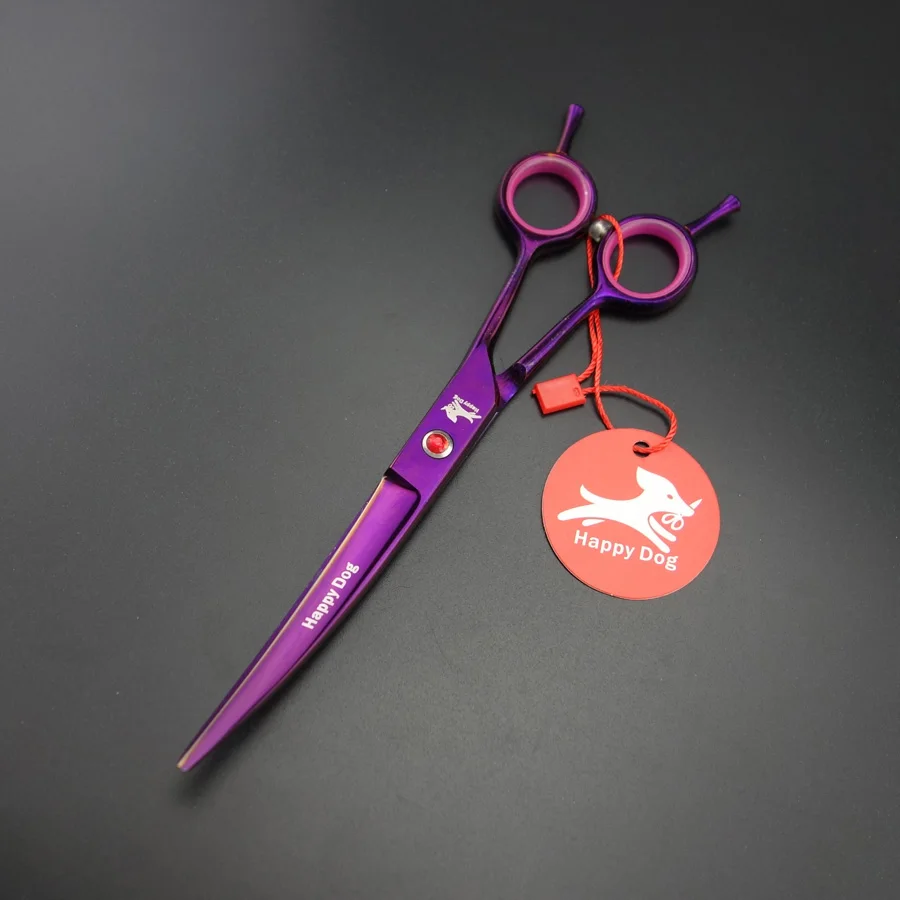 7 0 дюймов профессиональные ножницы для ухода за собакой изогнутые + стальная