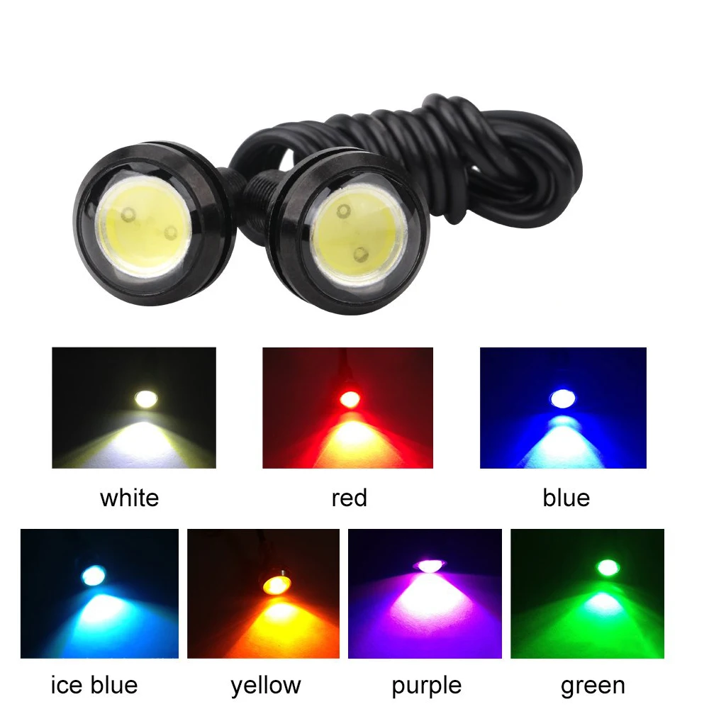 

18MM 23MM Car Led Eagle Eye DRL Daytime Running Light Backup Reversing Parking Signal Automobiles Lamps Car Motorcycle Styling