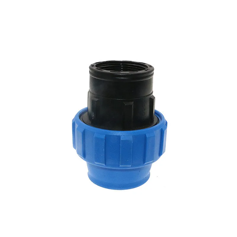 1 шт. HDPE компрессионный Женский адаптер пластиковая ПП муфта для орошения трубы быстрый соединитель фитинг гибкое соединение с резьбой
