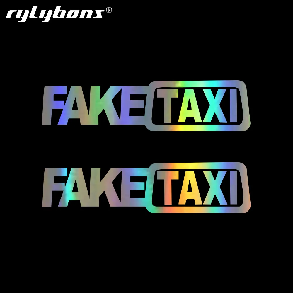 Rylybons Универсальный Автомобильный стикер поддельные такси Дизайн