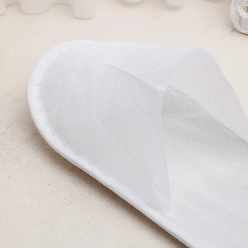 

Sell at a loss! 3mm Disposable Slipper Hotel Air Travel Salon SPA Guest Slippers Women Men Shoes White Cosy